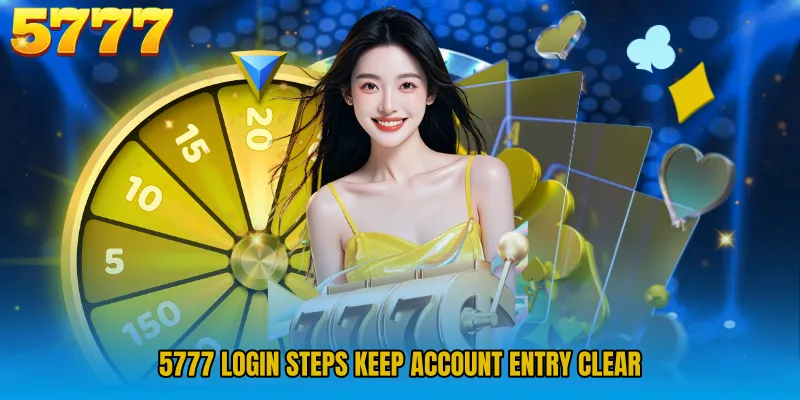 5777 Login steps keep account entry clear