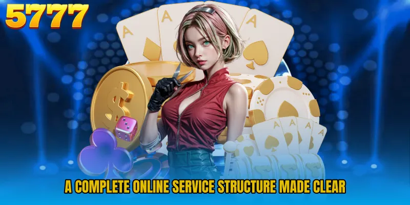 A complete online service structure made clear
