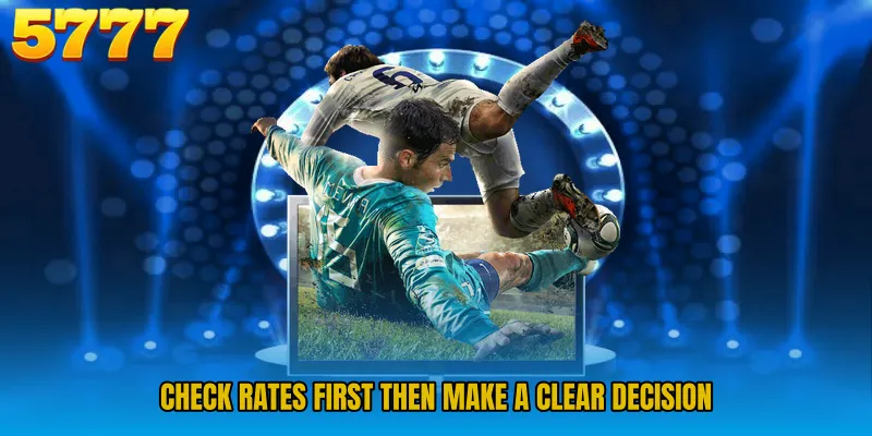 Check rates first then make a clear decision